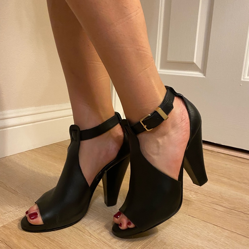 Steve Madden Leather Strap Booties